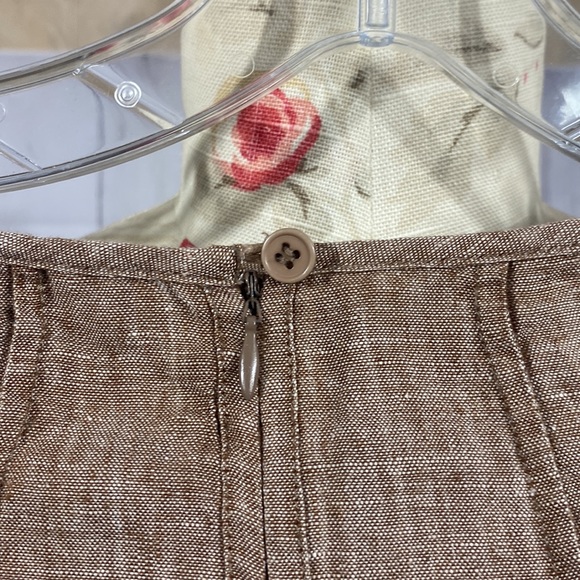 329. Mario Serrani 100%linen knee length skirt size 8 - Picture 6 of 10
